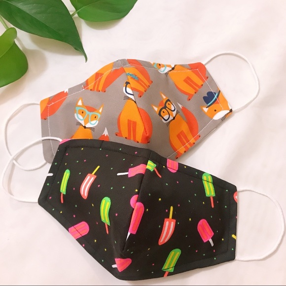Handmade Face Masks 🦊🦊🍦 - Picture 1 of 4
